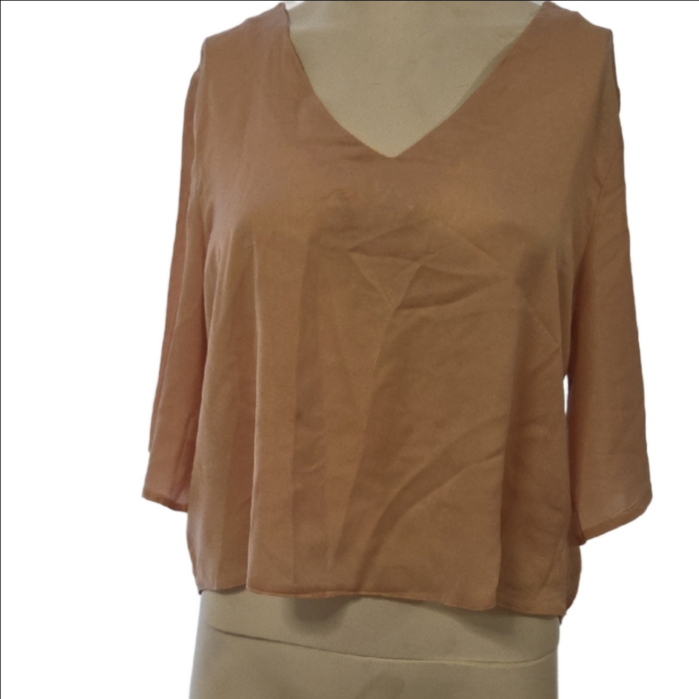 Alythea Pale Pink Blouse Women’s Large[1898]